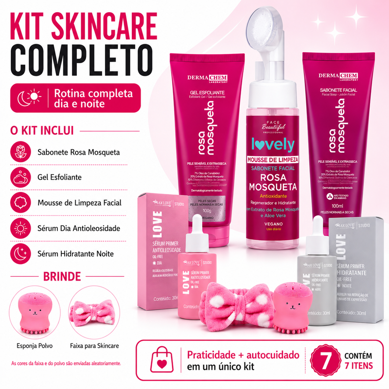 Super Kit Skincare Rosa Mosqueta® - Rotina Completa
