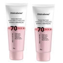 Hidrabene Protetor Solar Facial Clareador FPS 70 Antissinais Clareia a pele Toque Seco 50g Unidade ou Kit Toque Seco