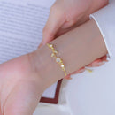 Pulseira de Amizade Banhada a Ouro 18K
